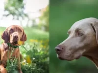 维兹拉犬与魏玛犬体型对比哪个厉害些?